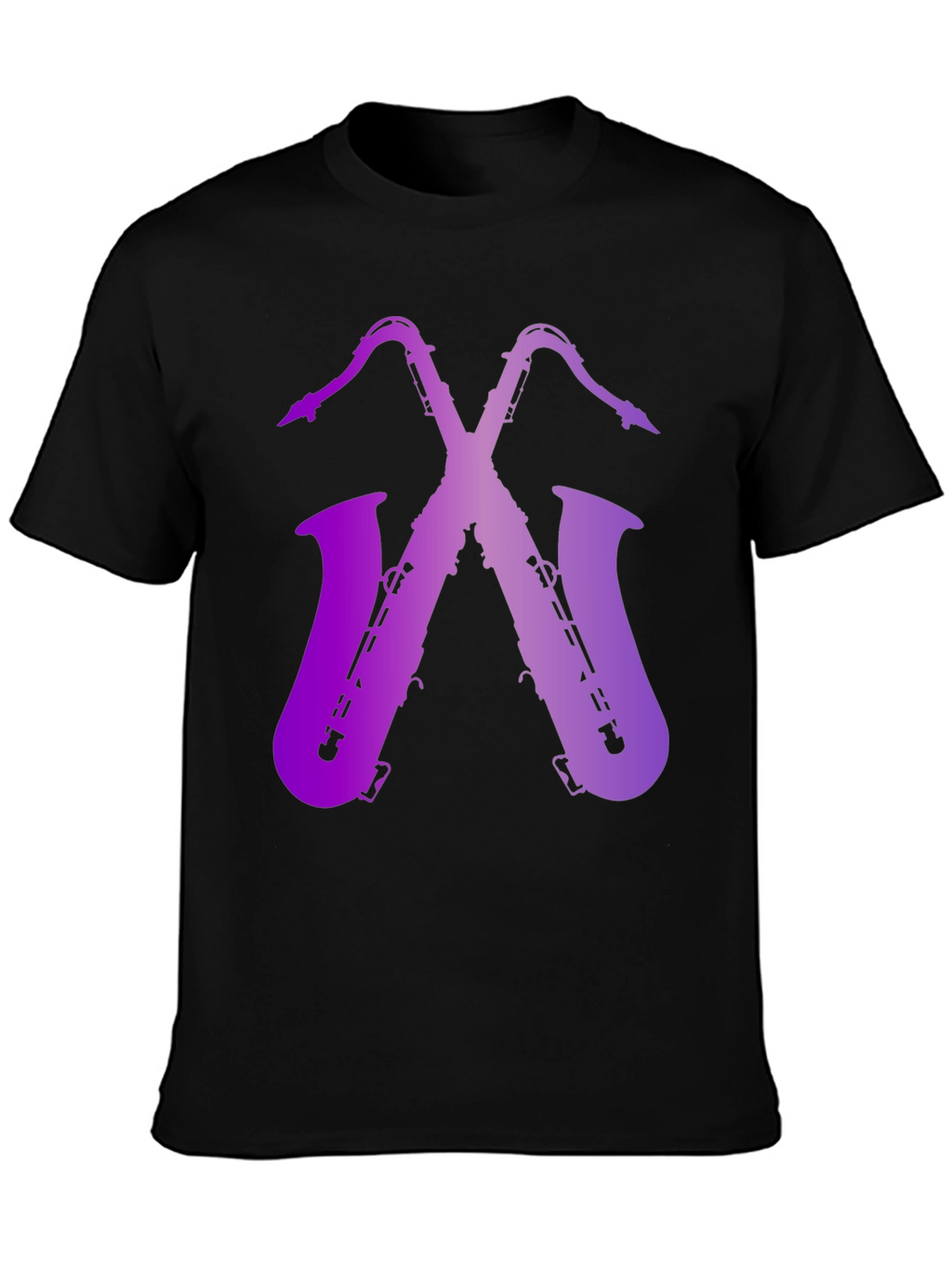 Saxophone Graphic Print Tee