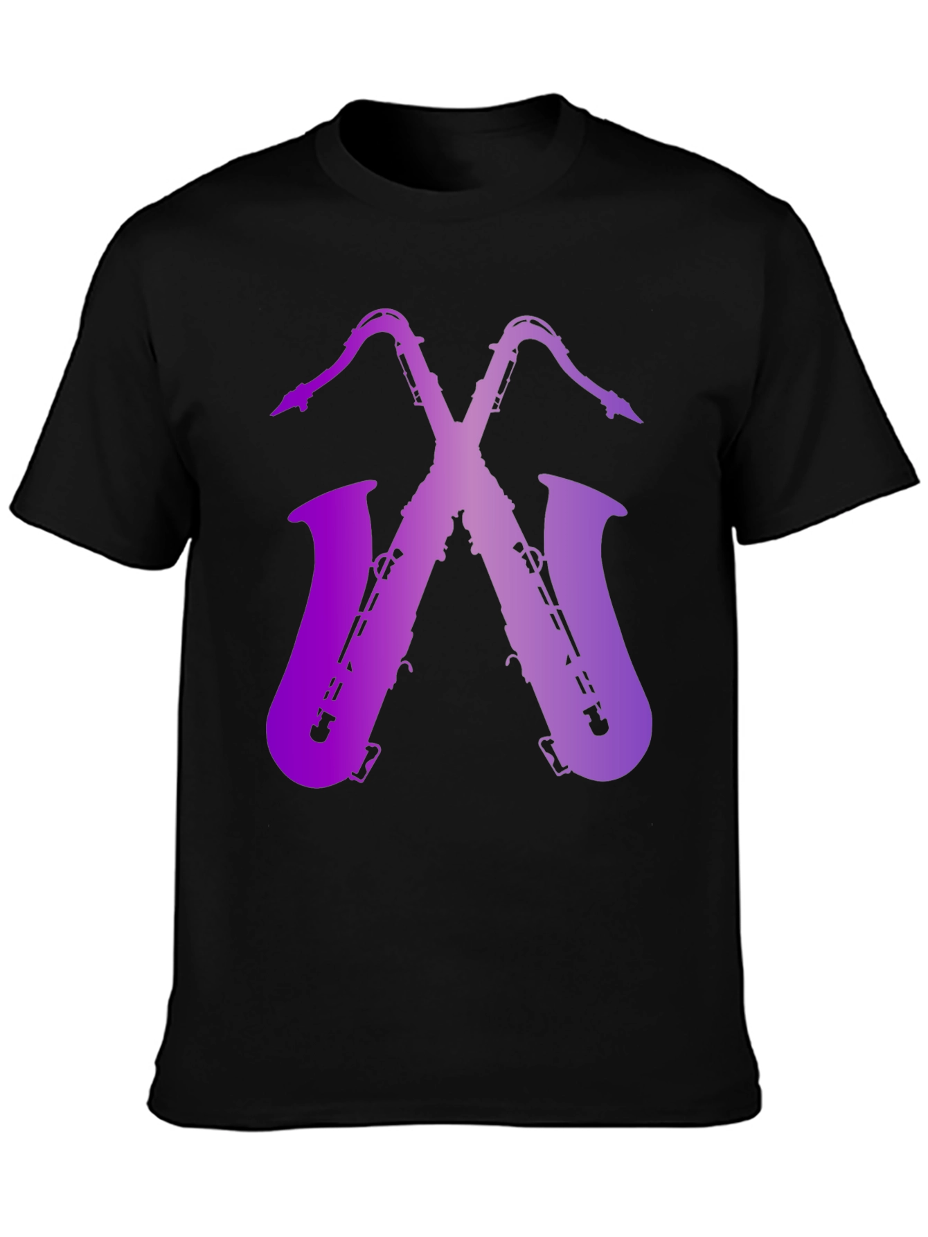 Saxophone Graphic Print Tee
