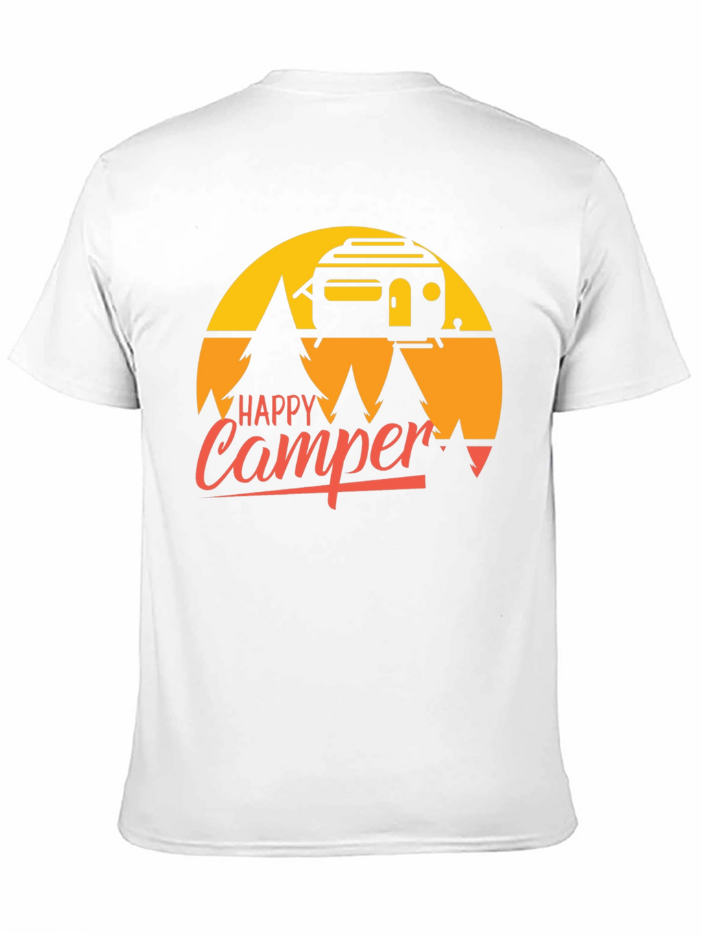 Happy Camper T-Shirt - Retro Camping Graphic Tee