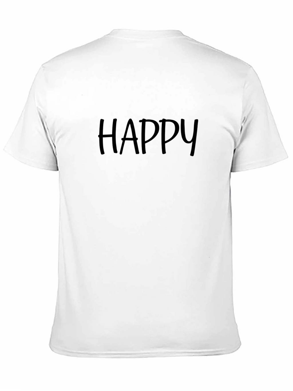 Happy Black T-Shirt - Casual Comfort