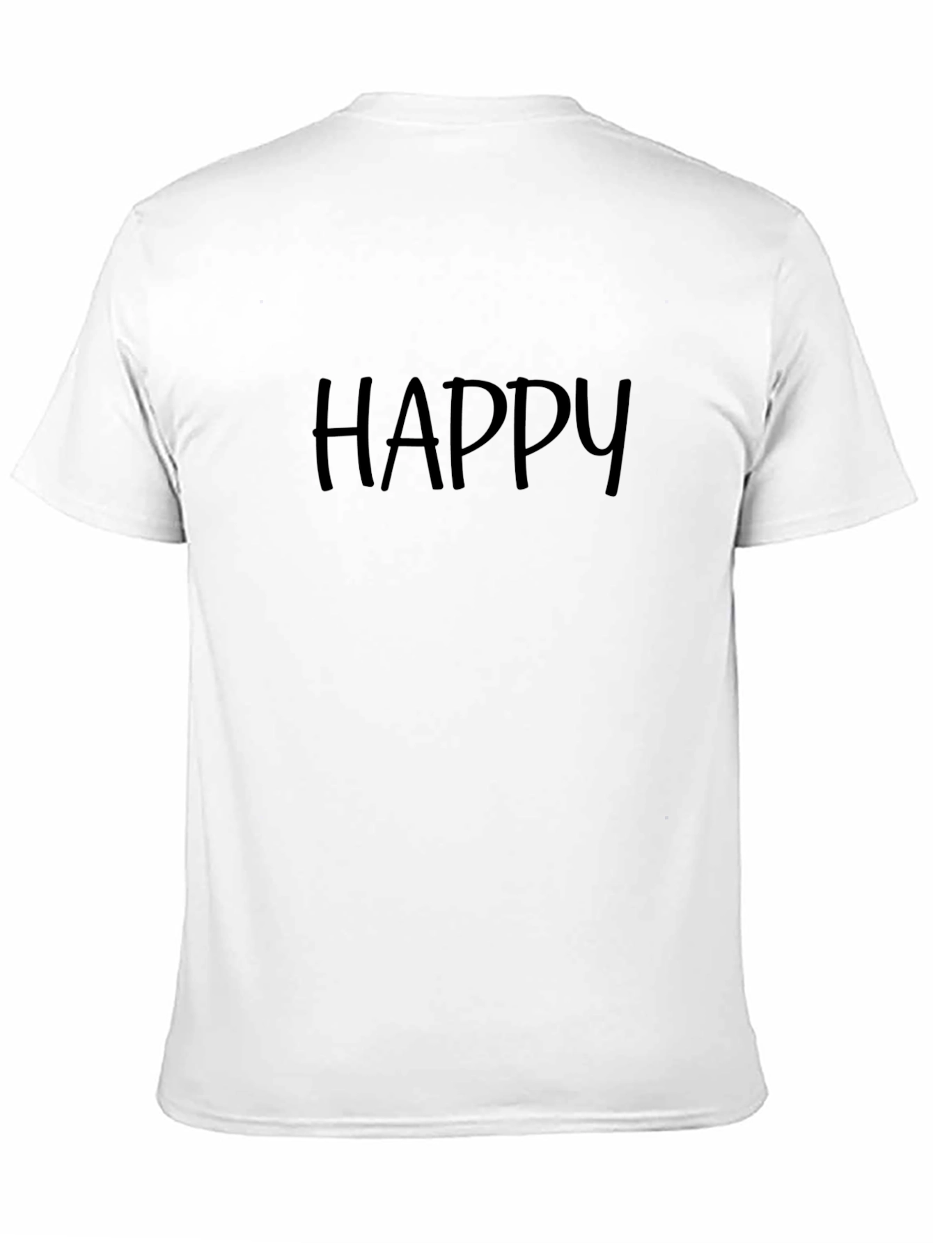 Happy Black T-Shirt - Casual Comfort