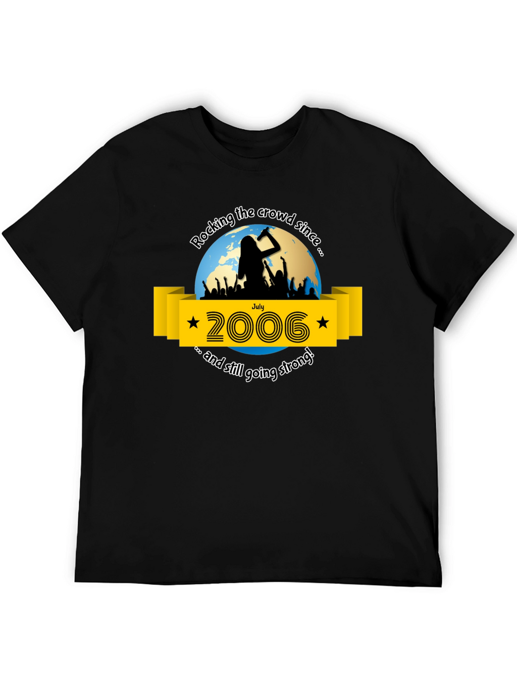 Rocking Since 2006 Black T-Shirt