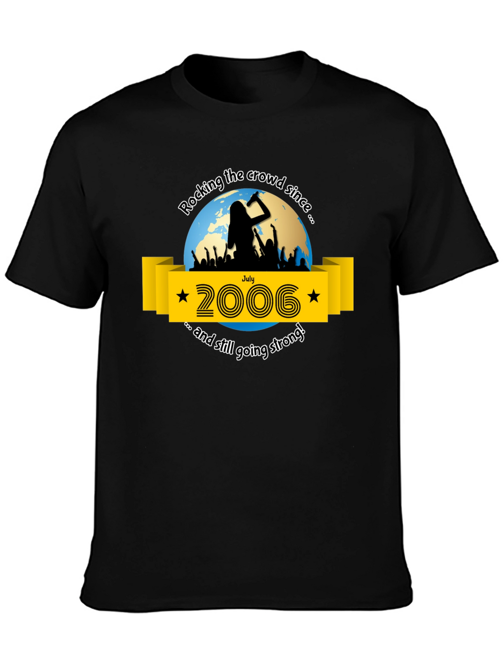 Rocking Since 2006 Black T-Shirt