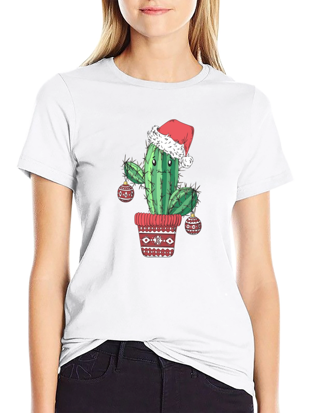 Festive Cactus Christmas T-Shirt