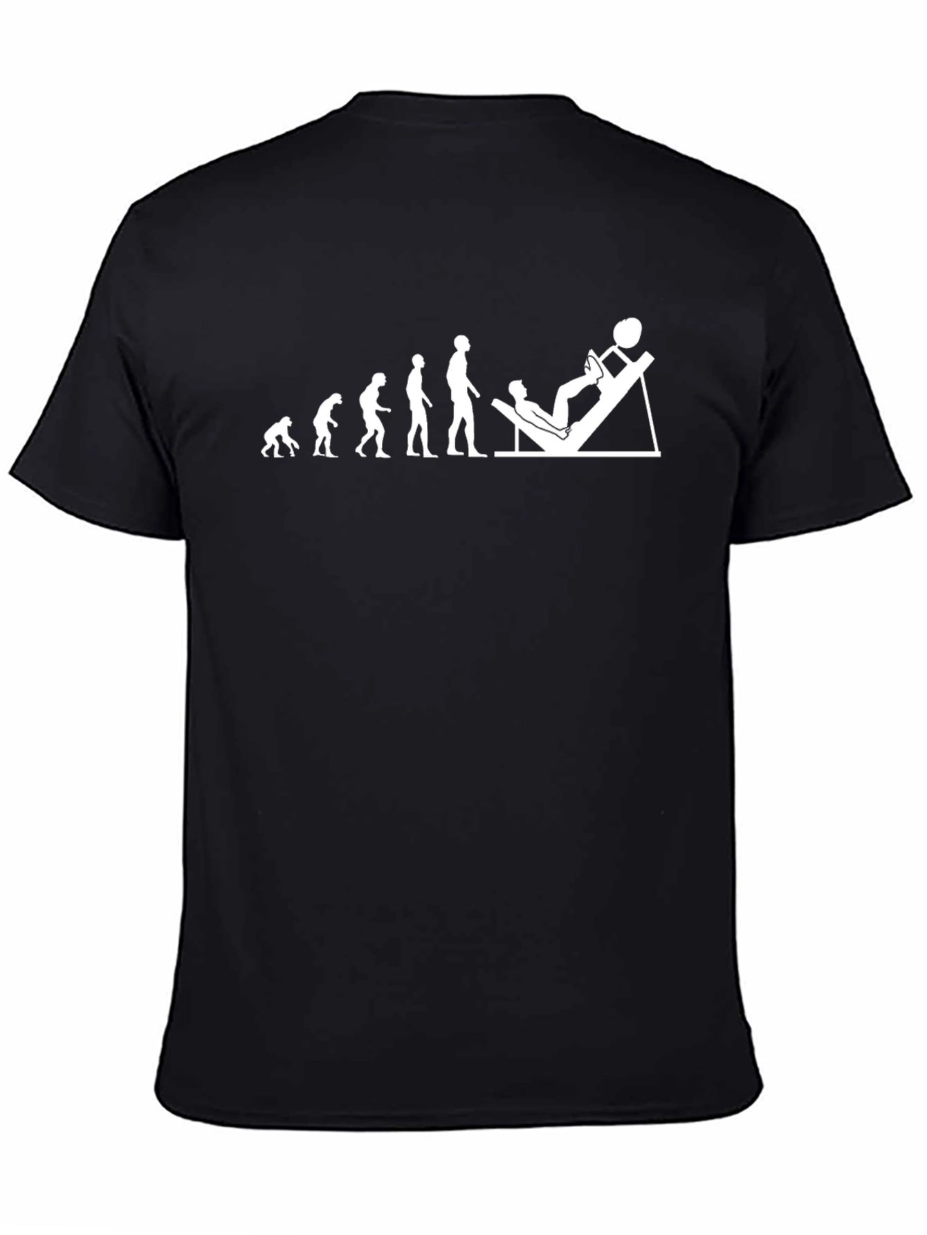 Evolution Leg Press T-Shirt - Gym Humor
