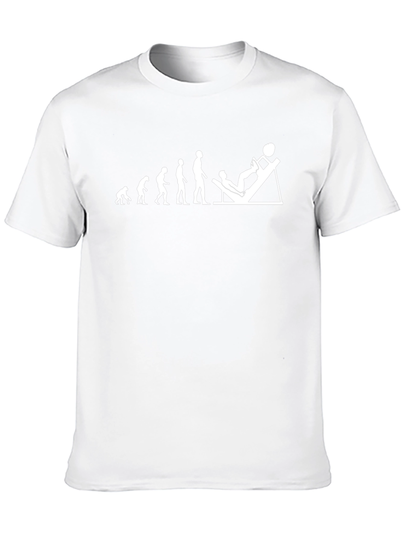 Evolution Leg Press T-Shirt - Gym Humor