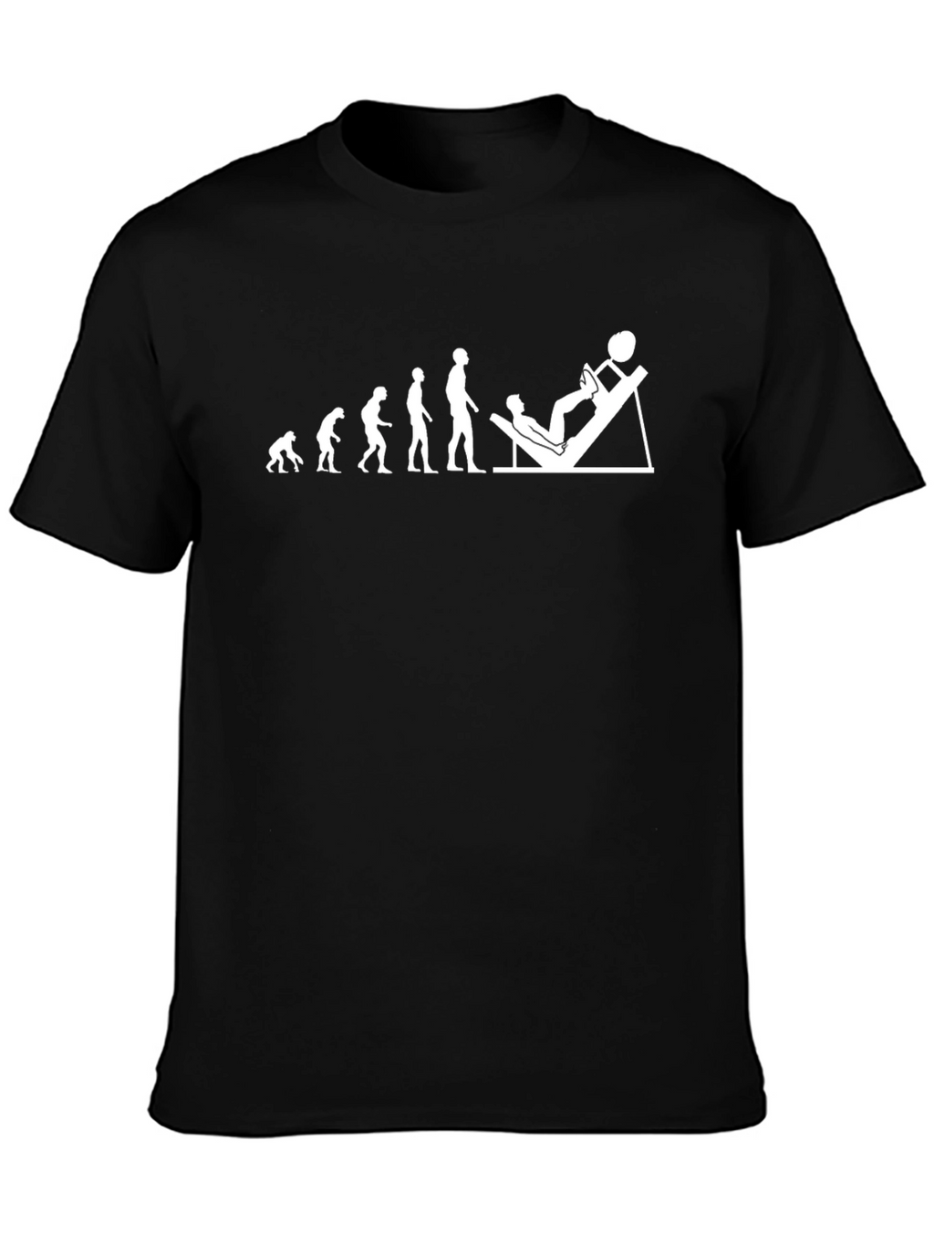 Evolution Leg Press T-Shirt - Gym Humor