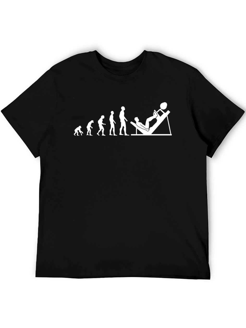 Evolution Leg Press T-Shirt - Gym Humor