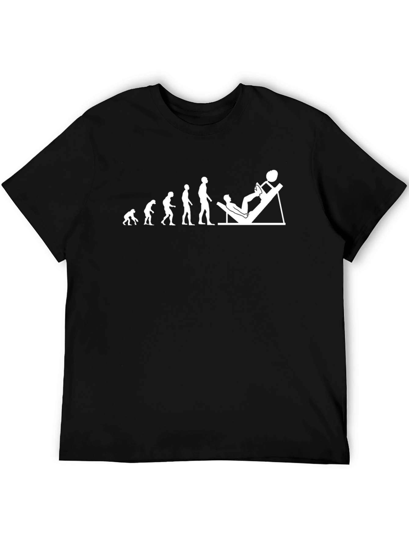 Evolution Leg Press T-Shirt - Gym Humor