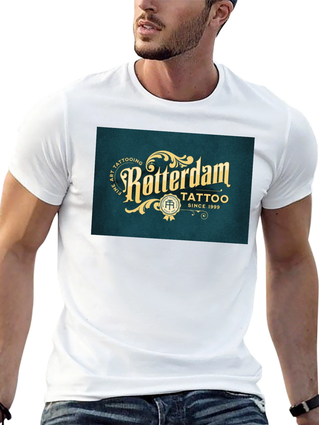 Rotterdam Tattoo Black Graphic Tee