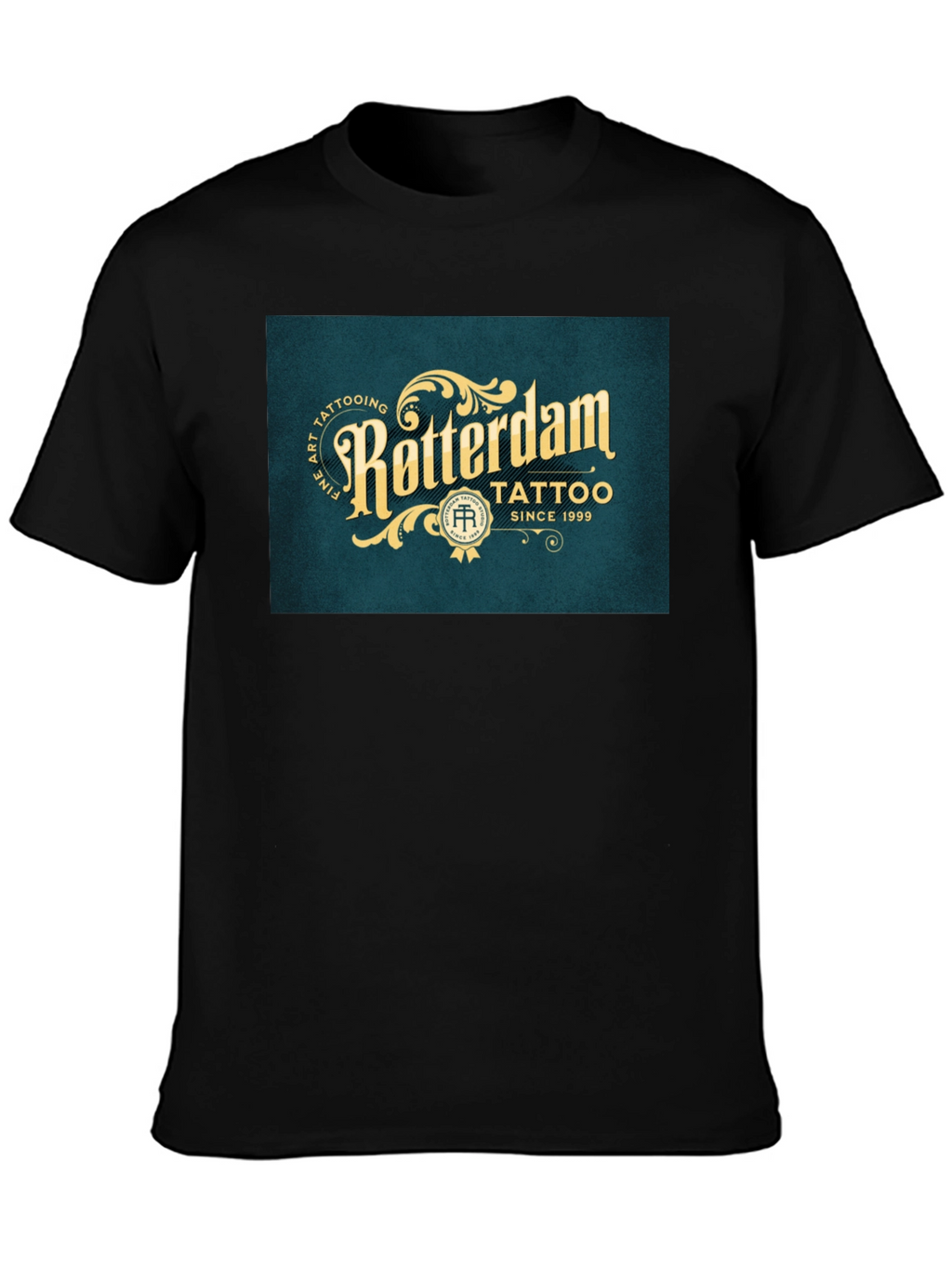 Rotterdam Tattoo Black Graphic Tee