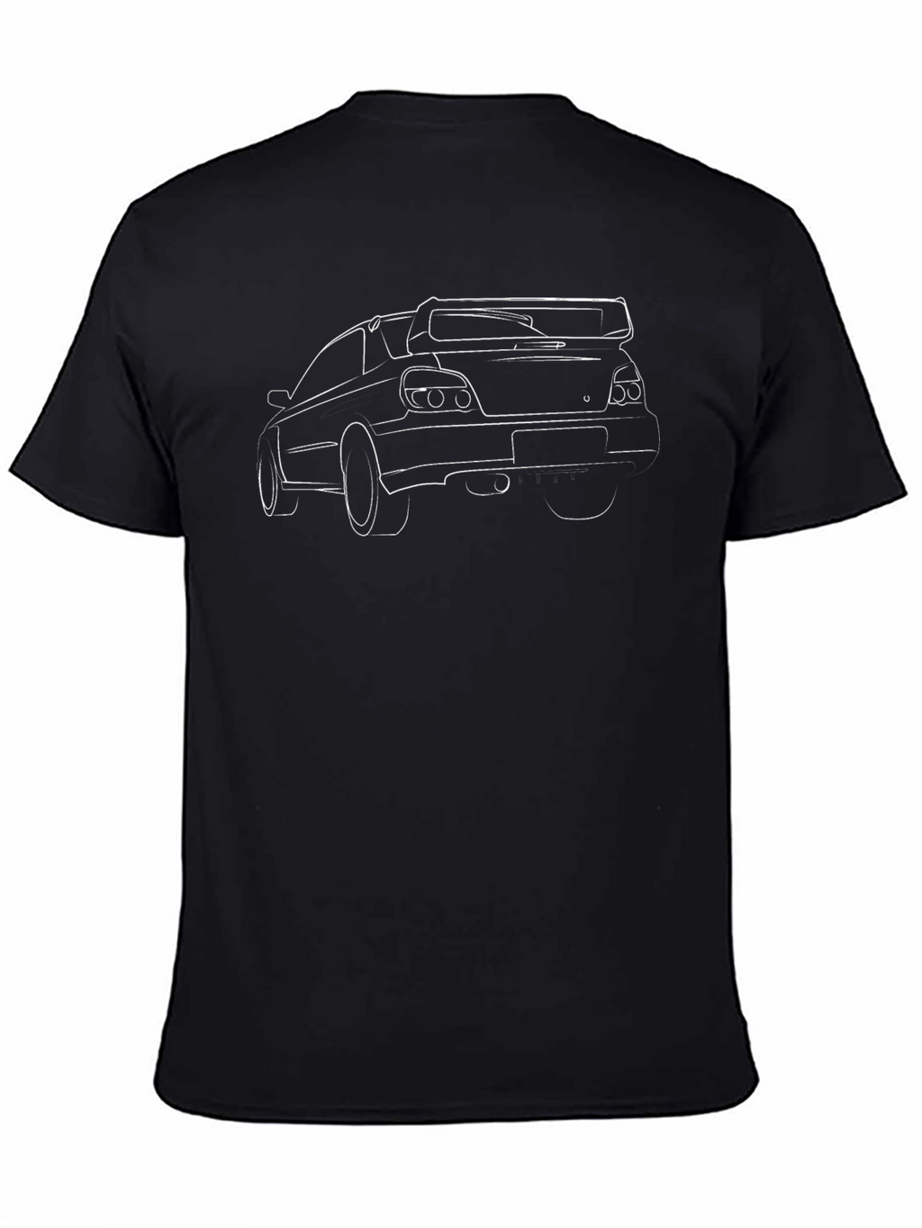 Car Outline Black T-Shirt