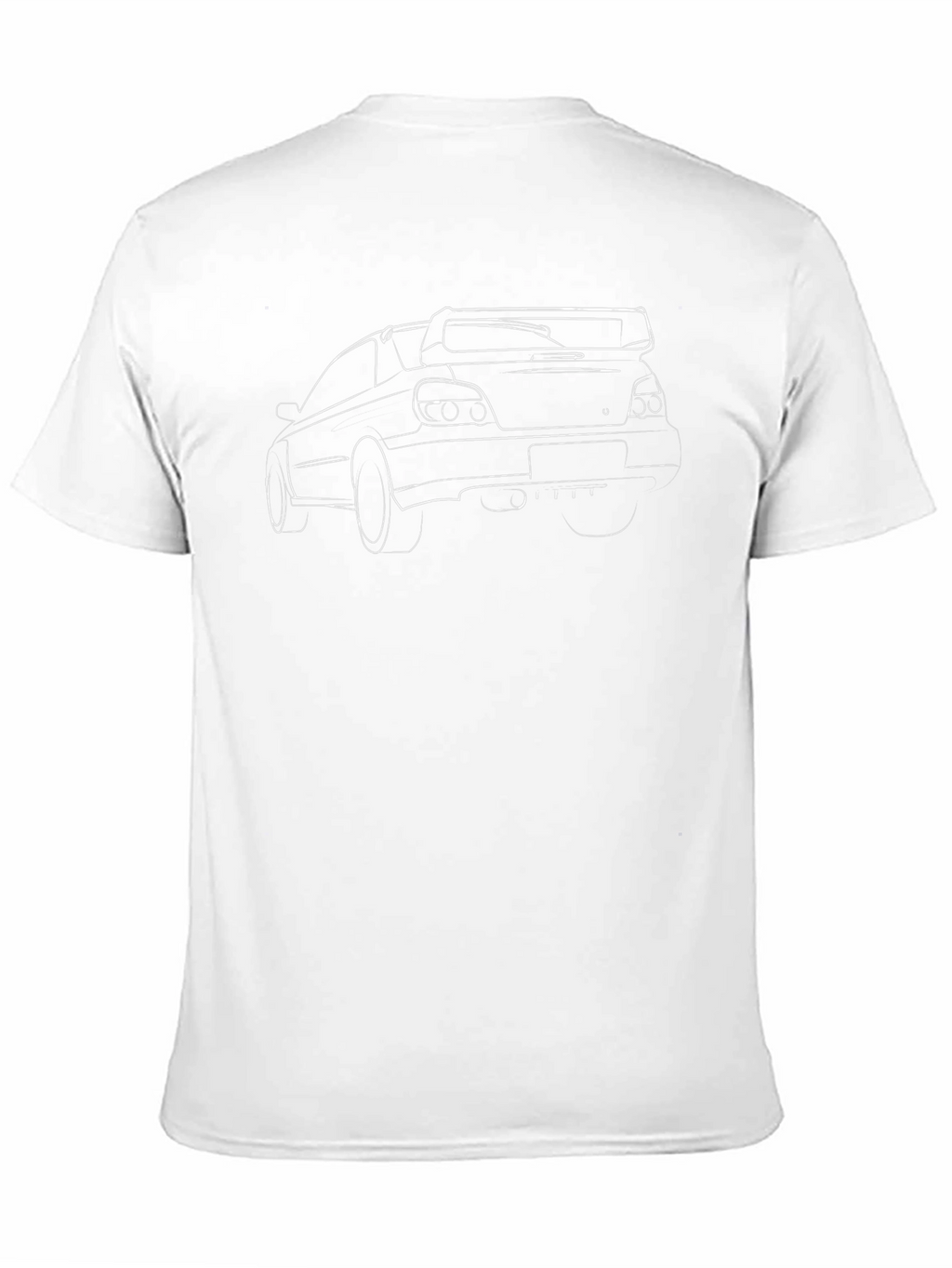 Car Outline Black T-Shirt