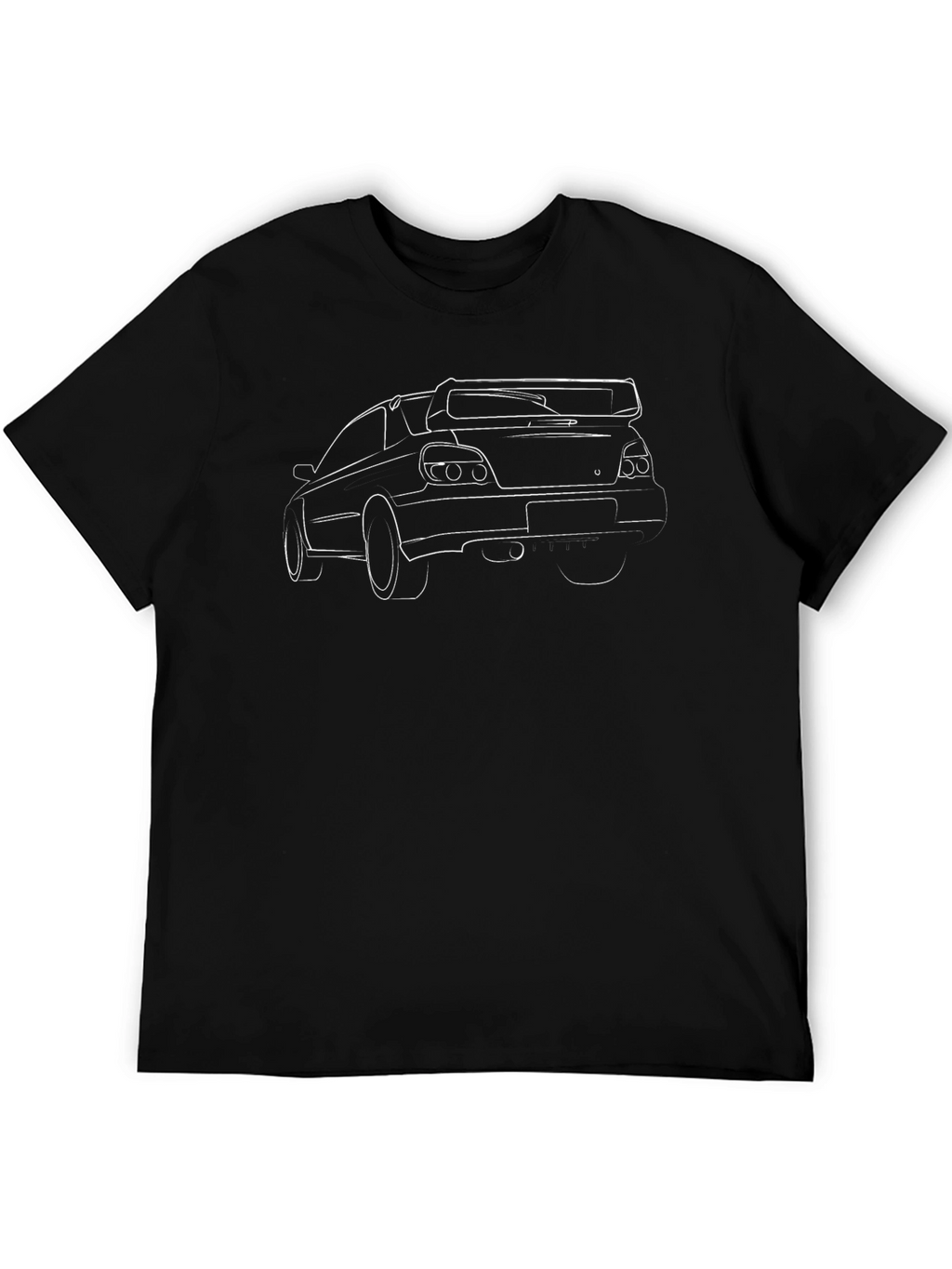 Car Outline Black T-Shirt