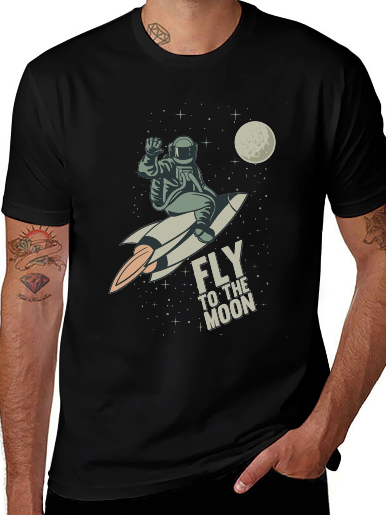 Fly to the Moon Graphic Tee