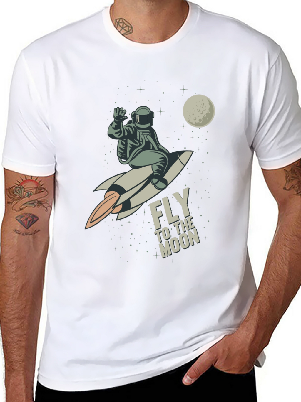 Fly to the Moon Graphic Tee