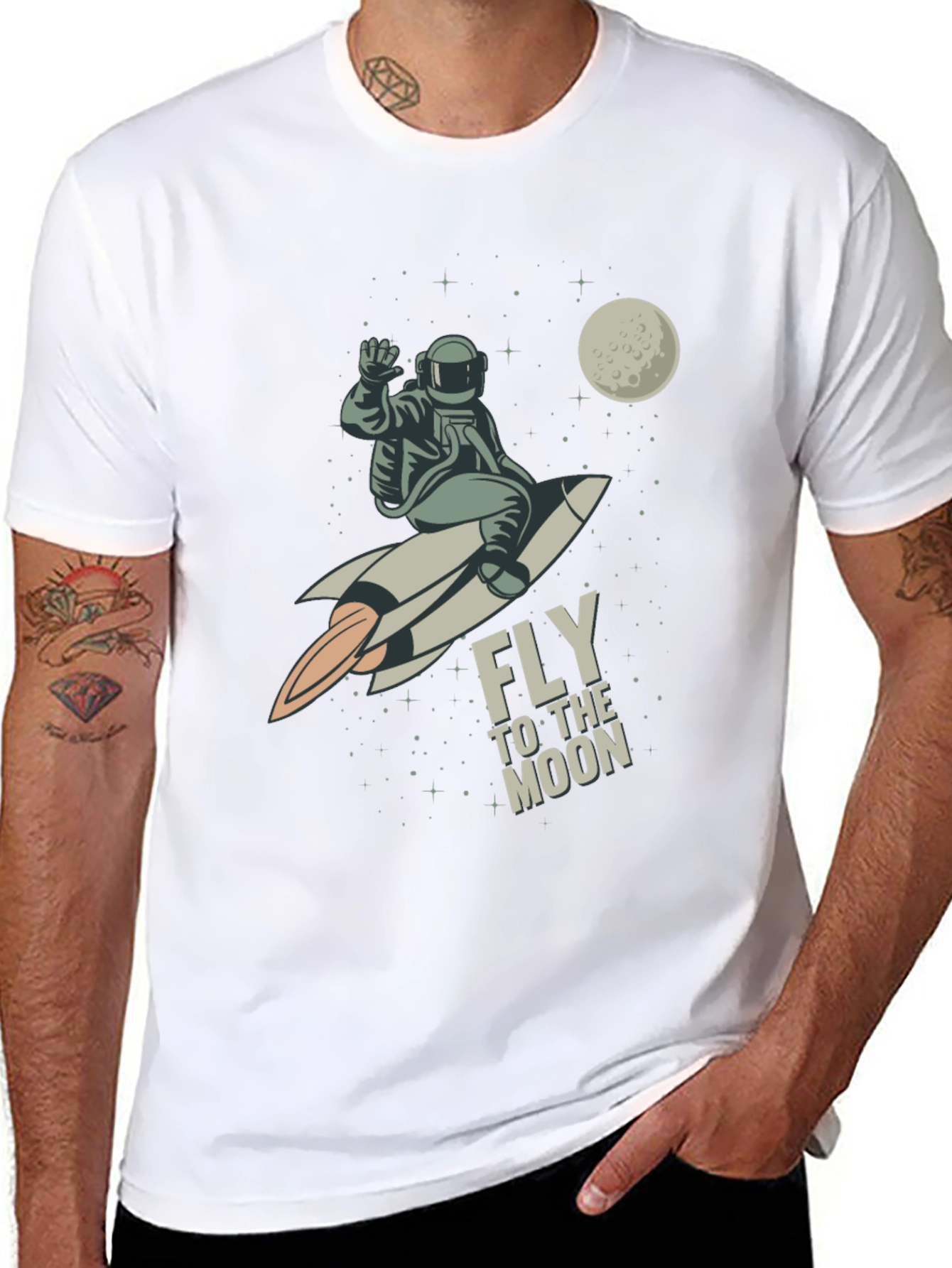 Fly to the Moon Graphic Tee