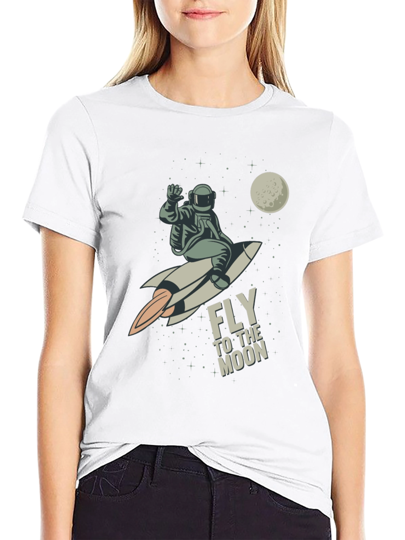 Fly to the Moon Graphic Tee