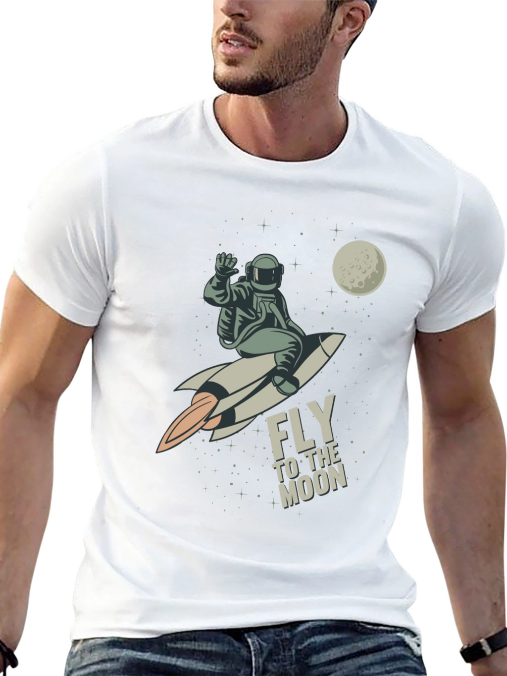 Fly to the Moon Graphic Tee