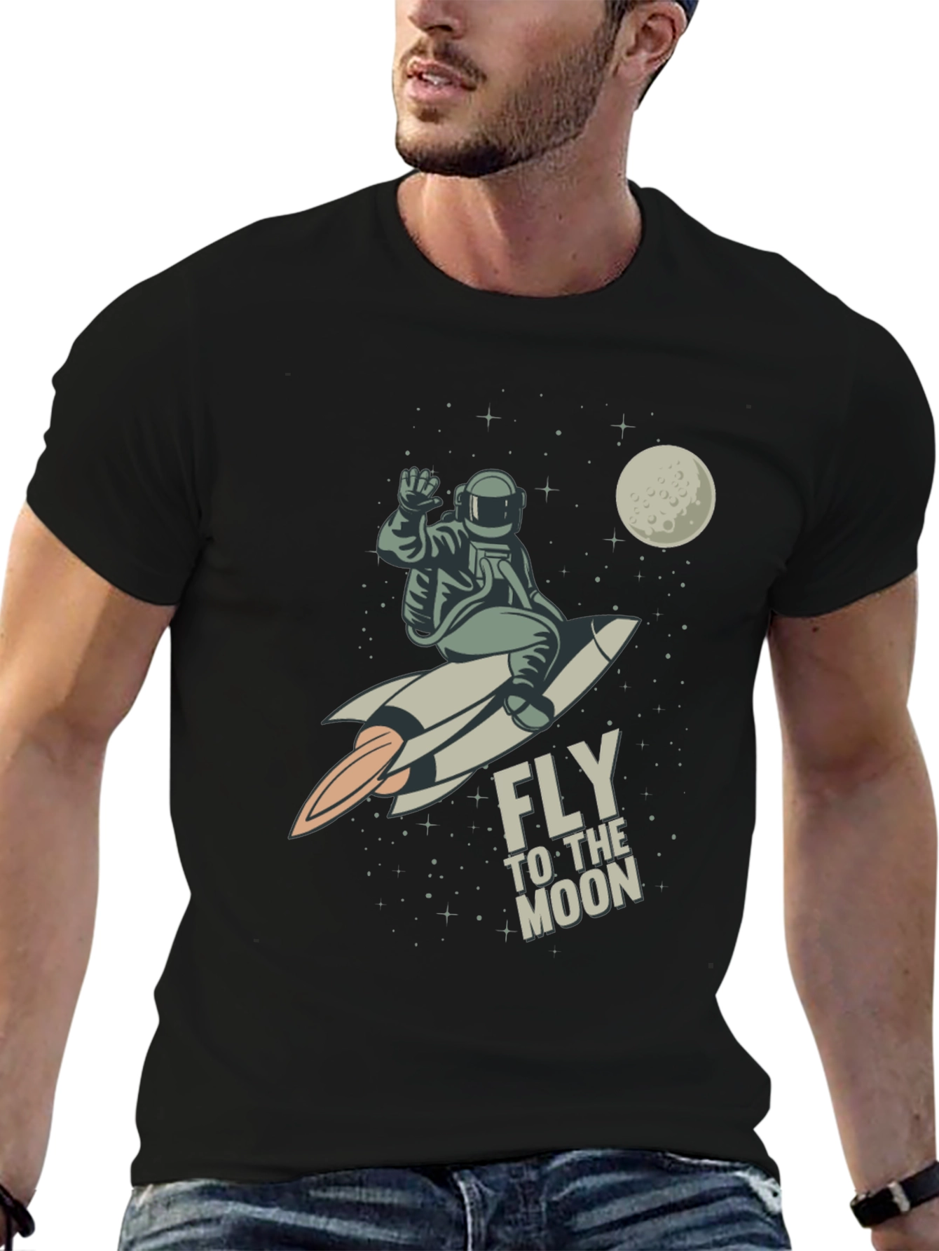 Fly to the Moon Graphic Tee