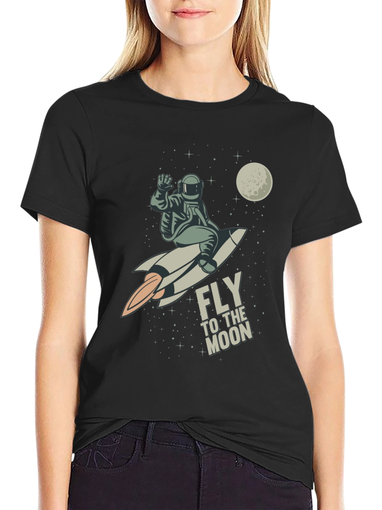 Fly to the Moon Graphic Tee