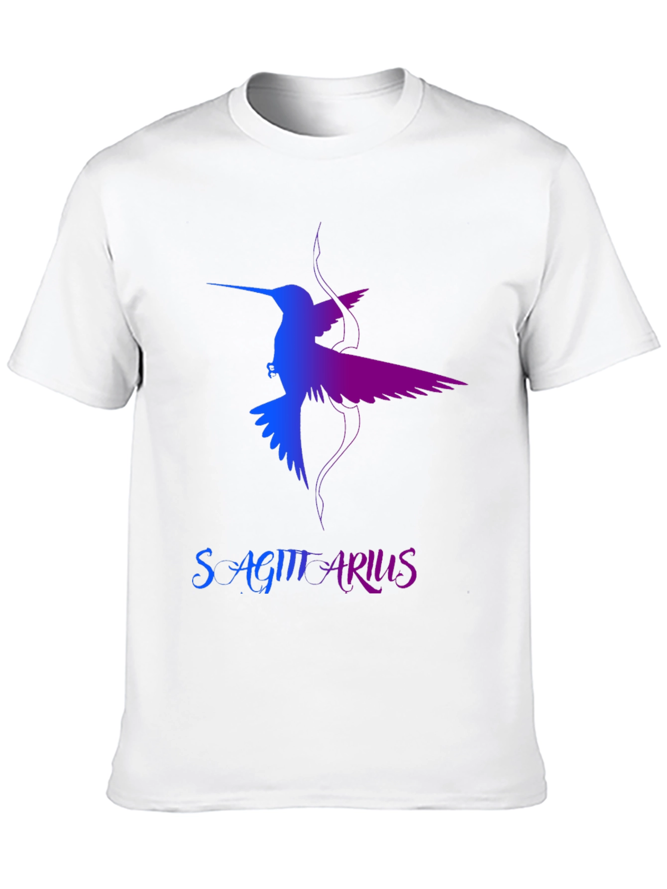 Sagittarius Hummingbird Graphic Tee - Black