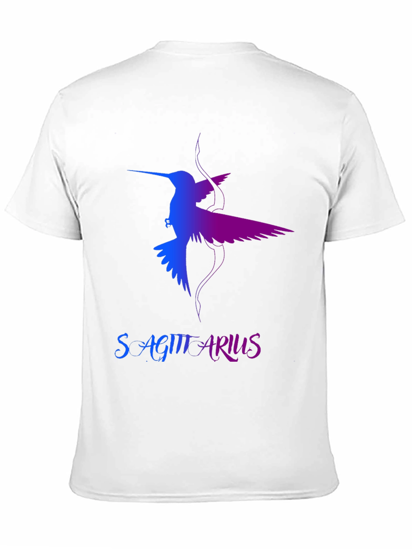 Sagittarius Hummingbird Graphic Tee - Black