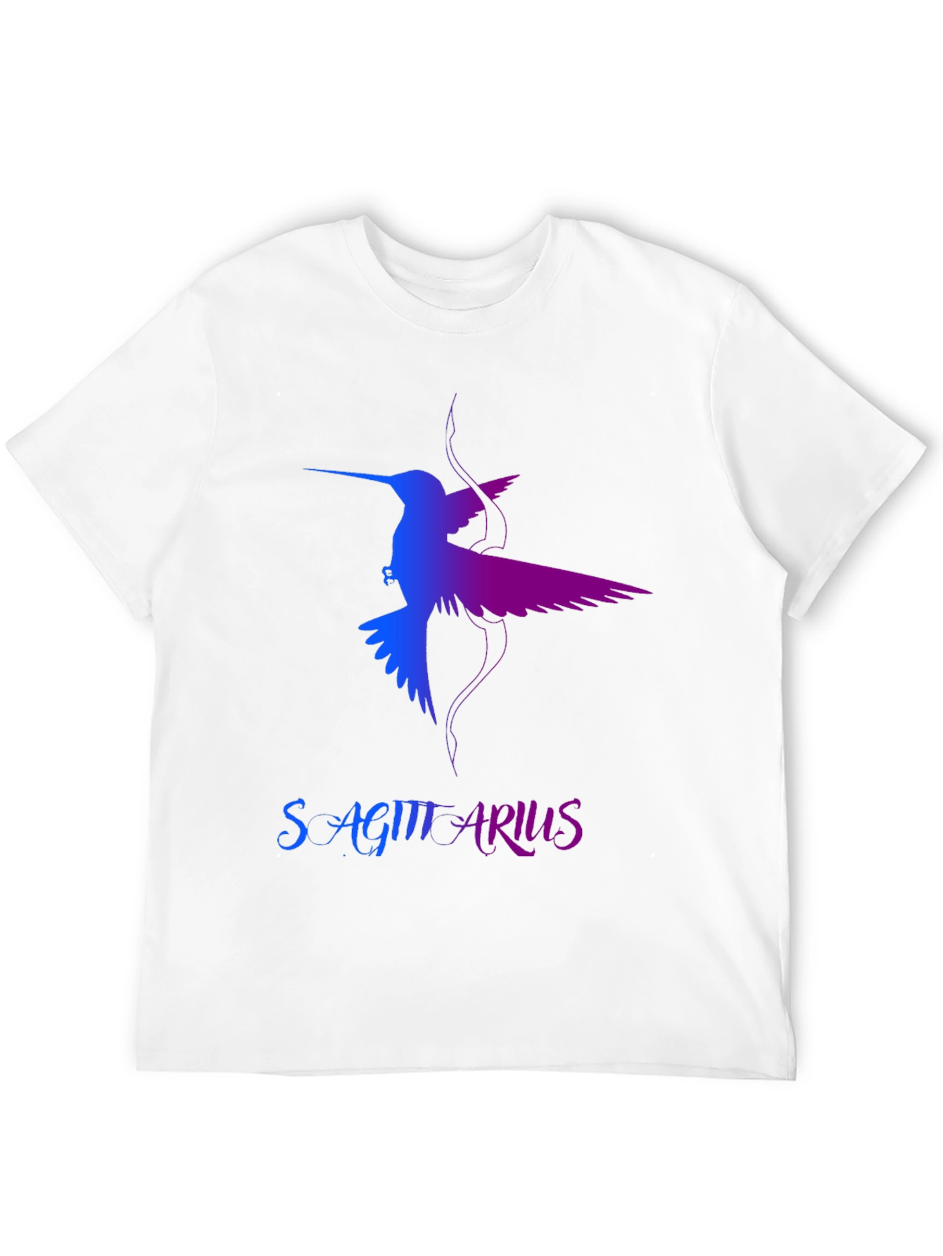 Sagittarius Hummingbird Graphic Tee - Black