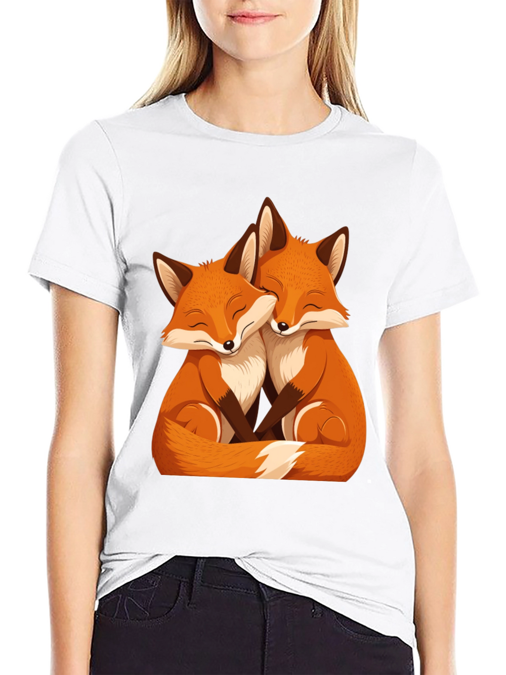 Fox Love Black Tee