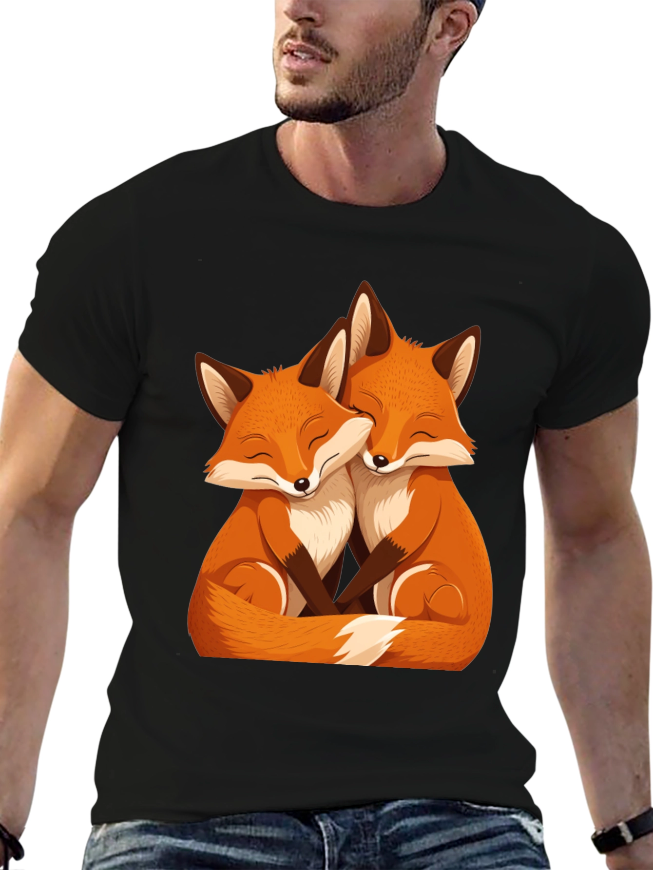 Fox Love Black Tee