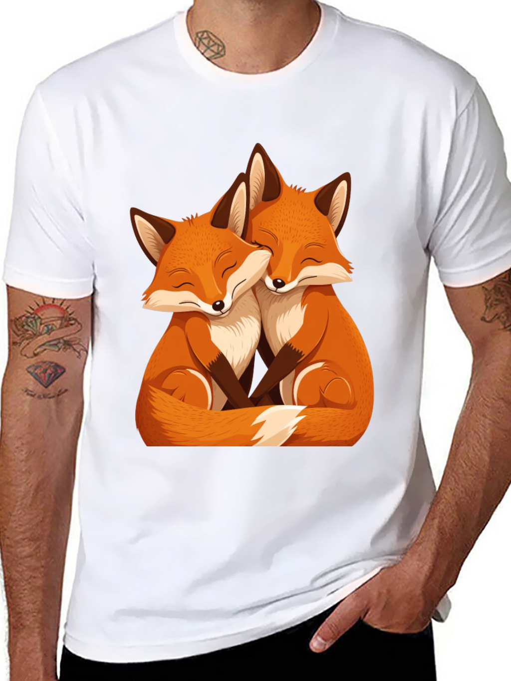 Fox Love Black Tee