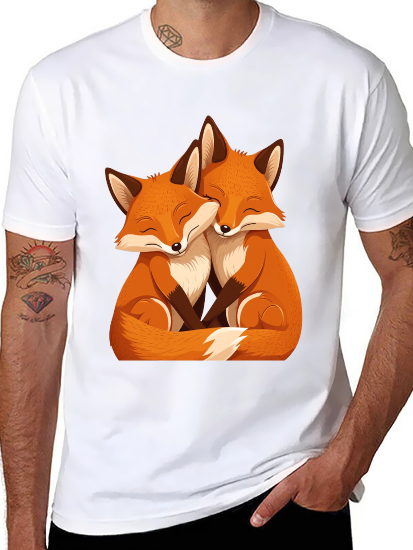 Fox Love Black Tee