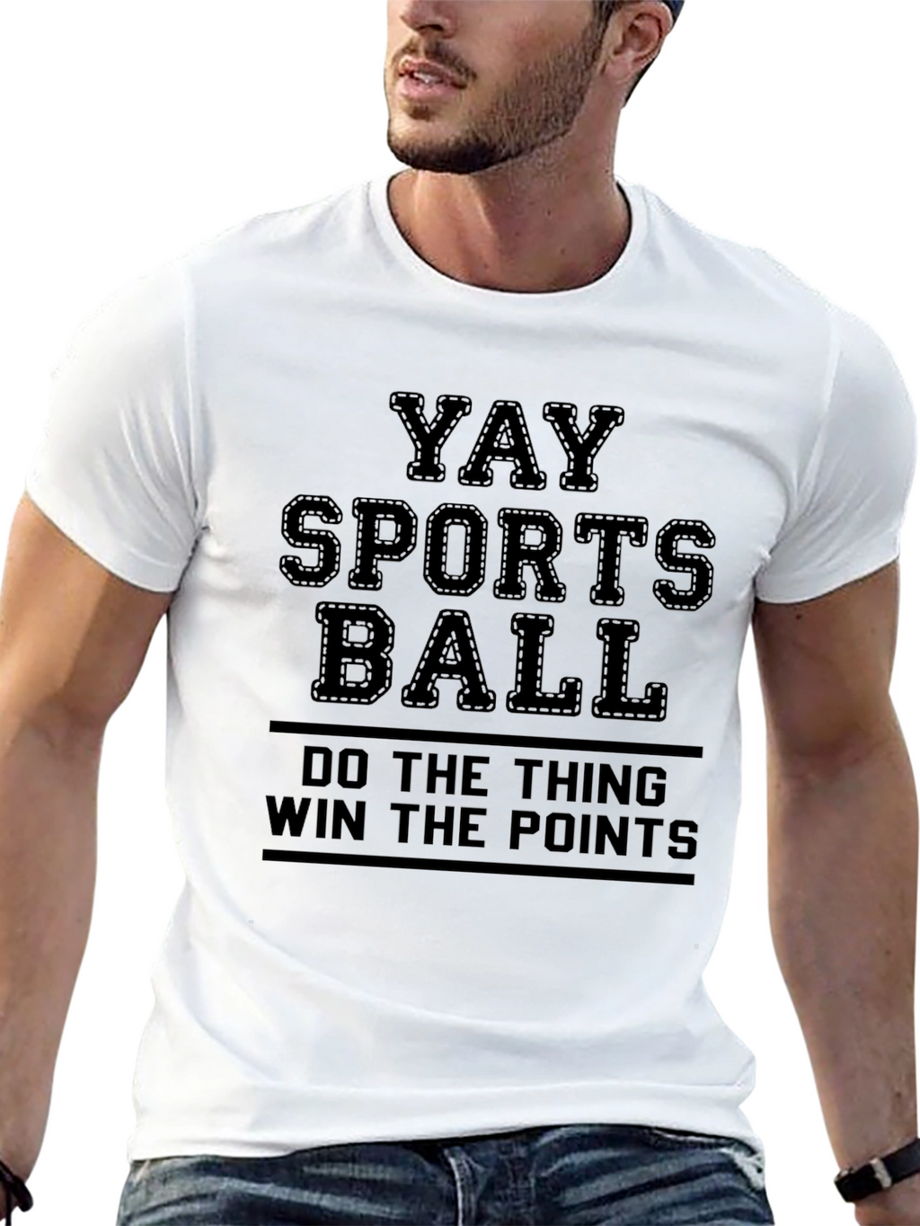 Yay Sports Ball T-Shirt - Funny Slogan Tee