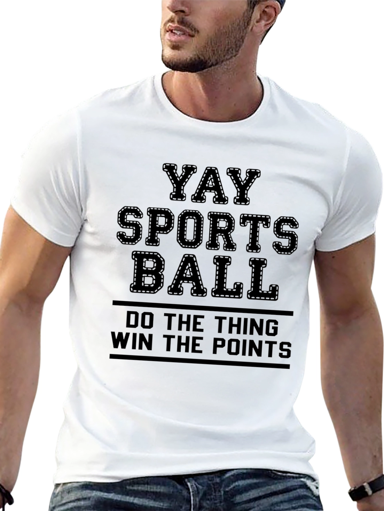 Yay Sports Ball T-Shirt - Funny Slogan Tee