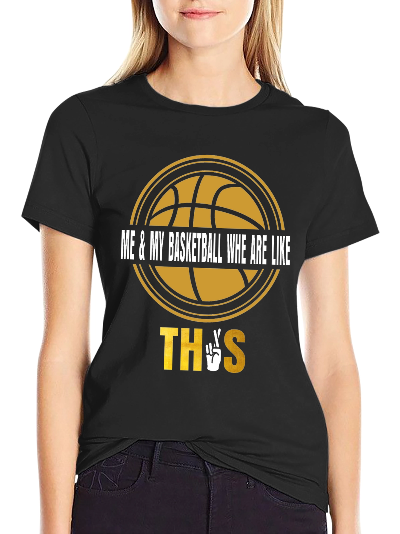 Basketball Lover Tee - Me & My Basketball Like This