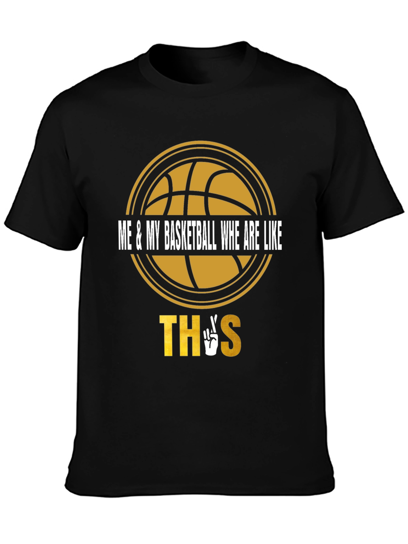 Basketball Lover Tee - Me & My Basketball Like This