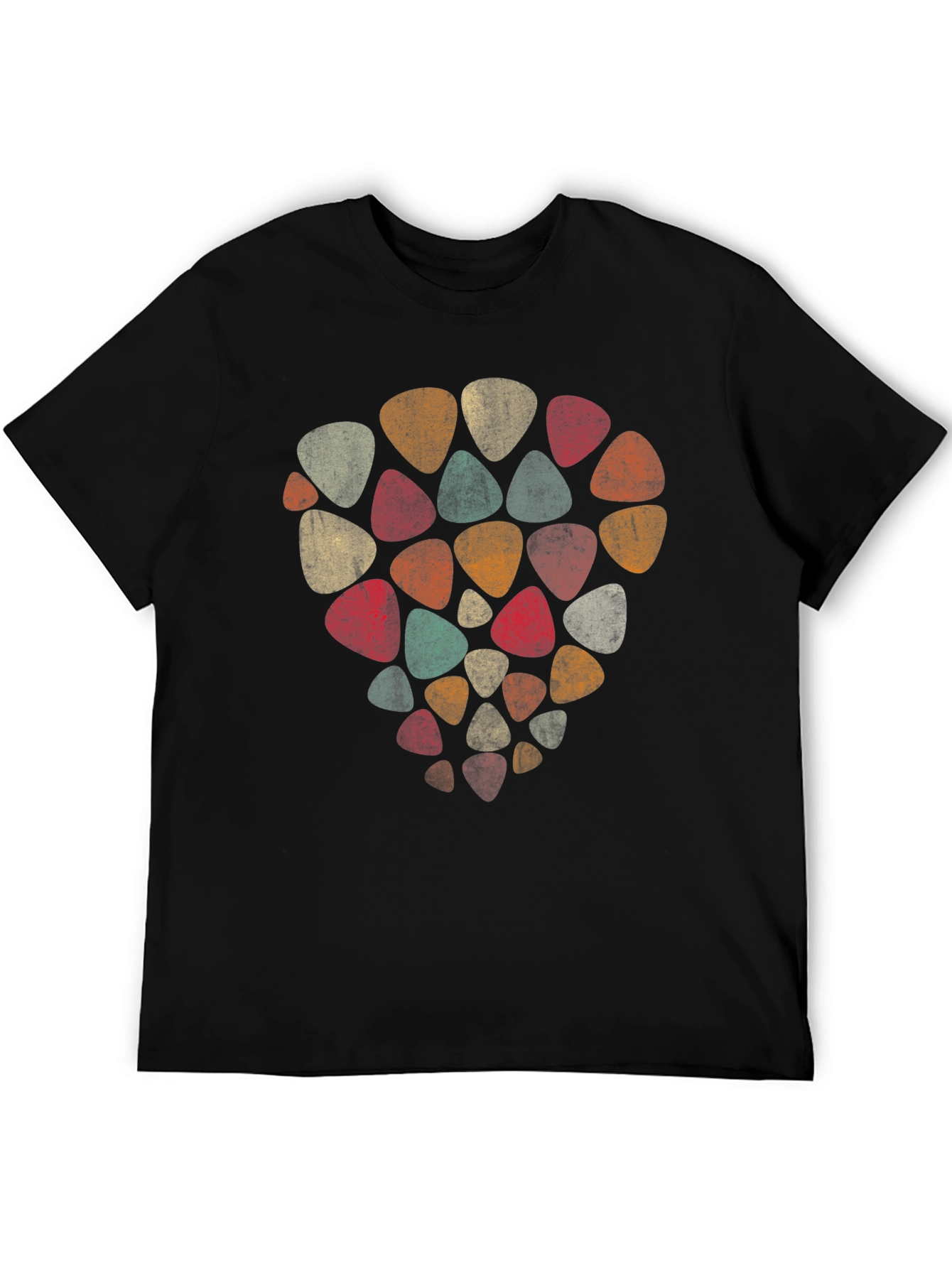 Retro Guitar Pick T-Shirt - Musical Style