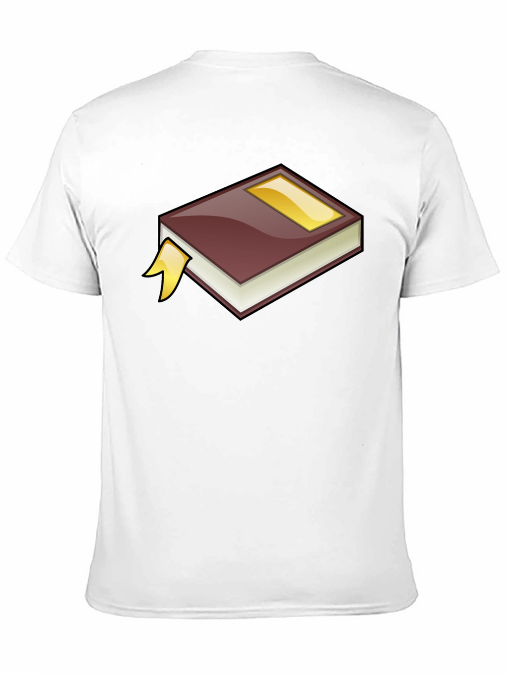 Cartoon Book Graphic Tee - Black Cotton T-Shirt