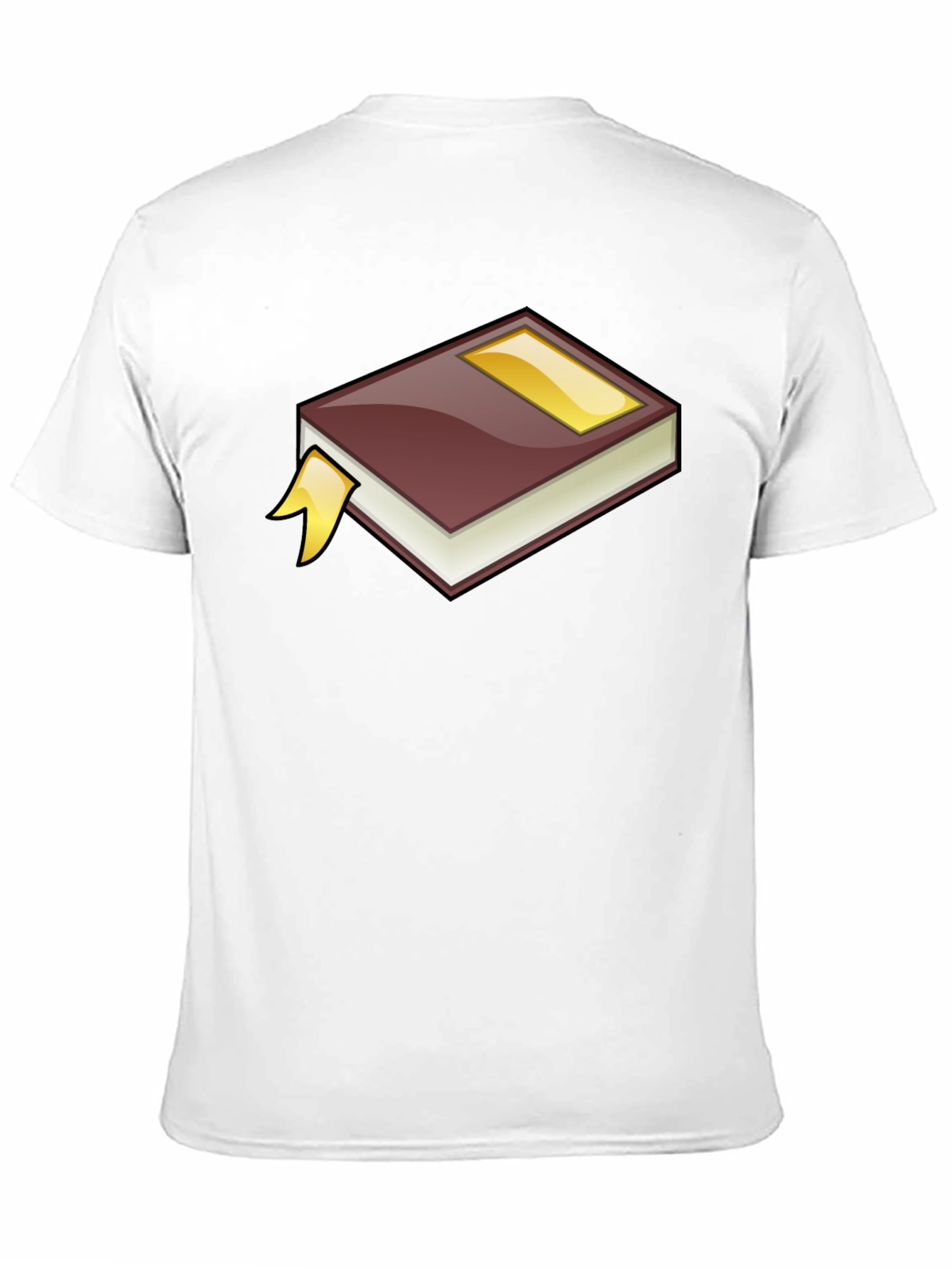 Cartoon Book Graphic Tee - Black Cotton T-Shirt