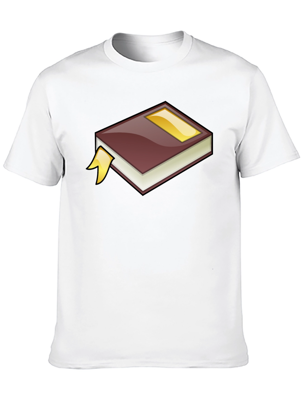 Cartoon Book Graphic Tee - Black Cotton T-Shirt