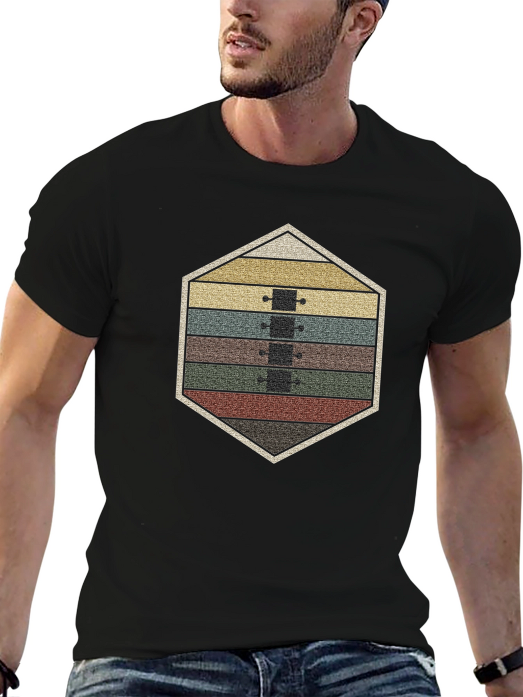Retro Skateboard Stack T-Shirt