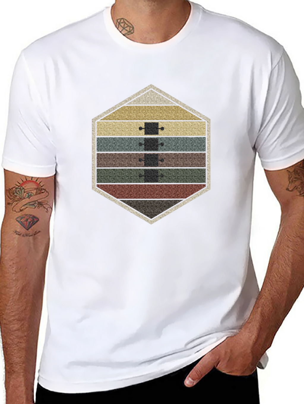 Retro Skateboard Stack T-Shirt