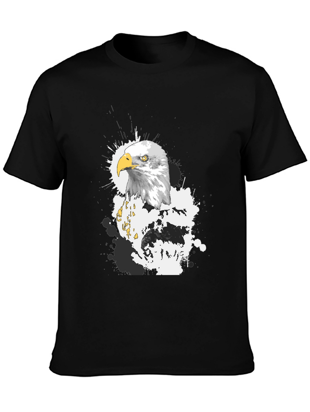 Eagle Graphic T-Shirt - Black Crew Neck Tee