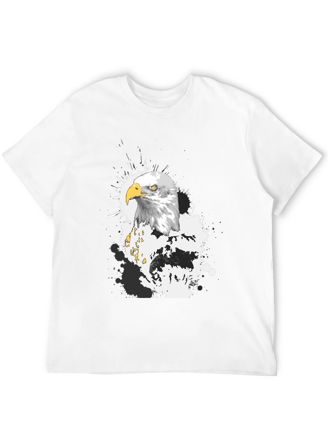 Eagle Graphic T-Shirt - Black Crew Neck Tee