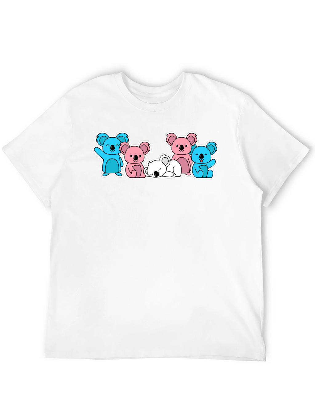 Koala Crew Graphic T-Shirt - Black Cute Animal Design