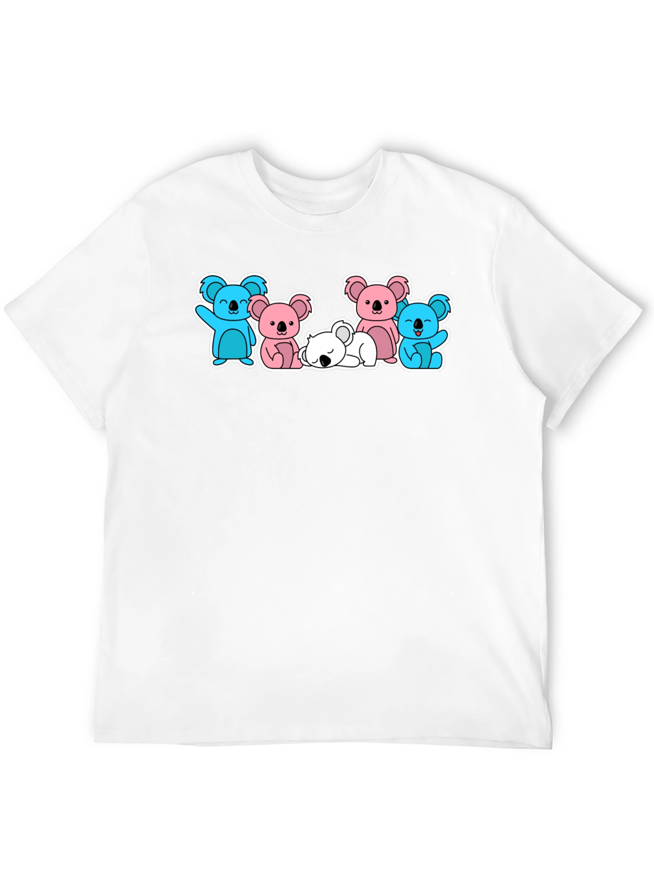 Koala Crew Graphic T-Shirt - Black Cute Animal Design