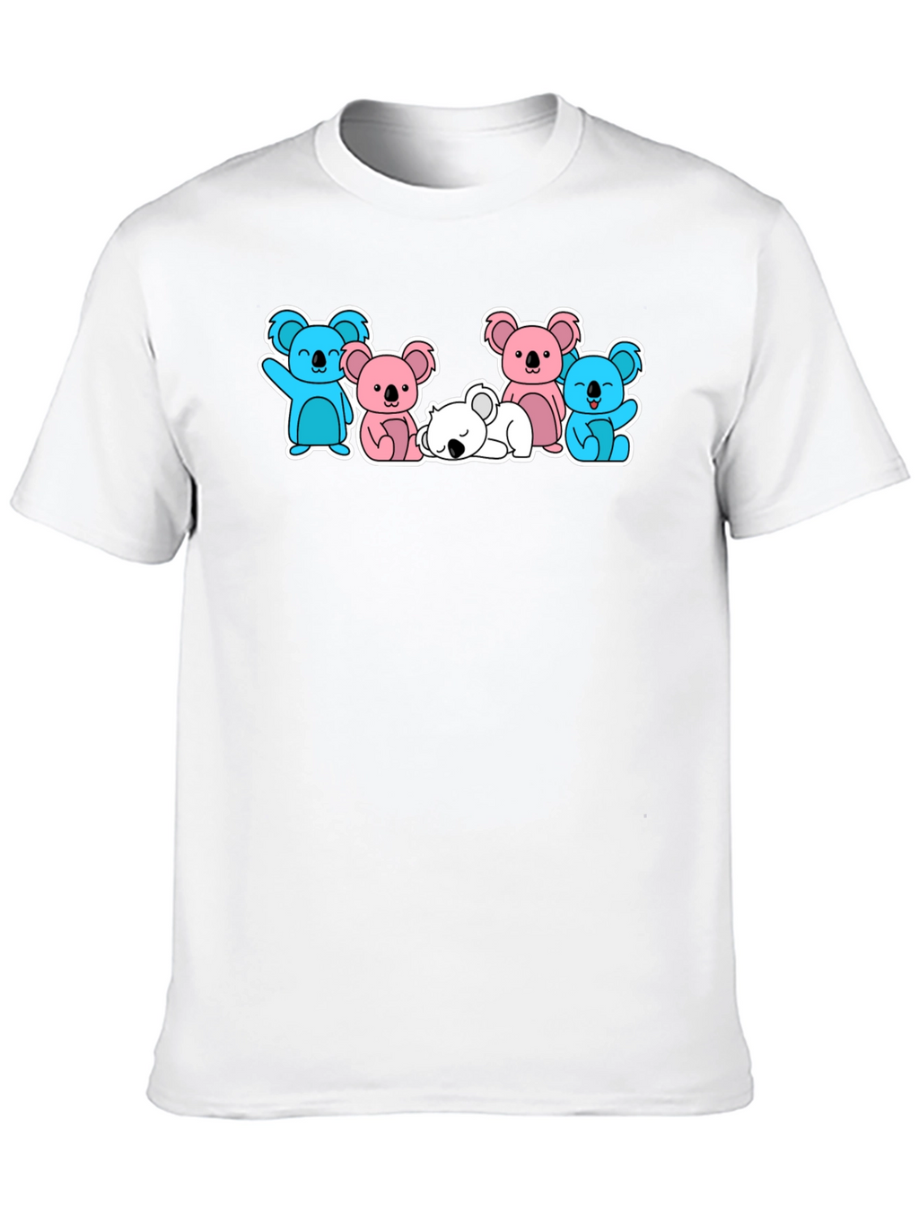 Koala Crew Graphic T-Shirt - Black Cute Animal Design