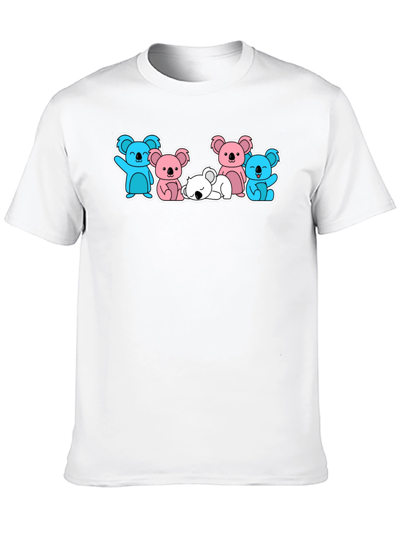 Koala Crew Graphic T-Shirt - Black Cute Animal Design