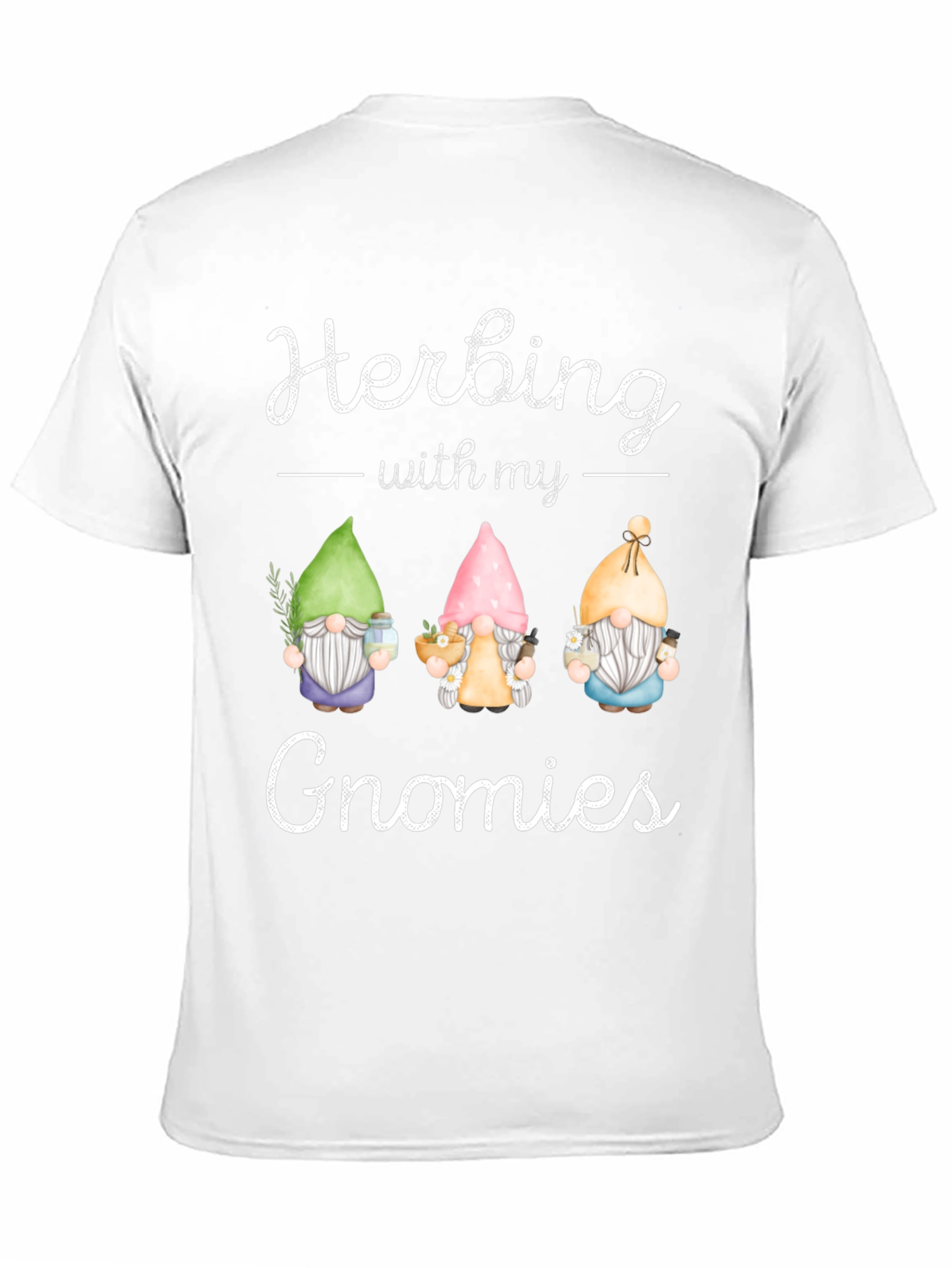 Herbing with My Gnomies Black T-Shirt