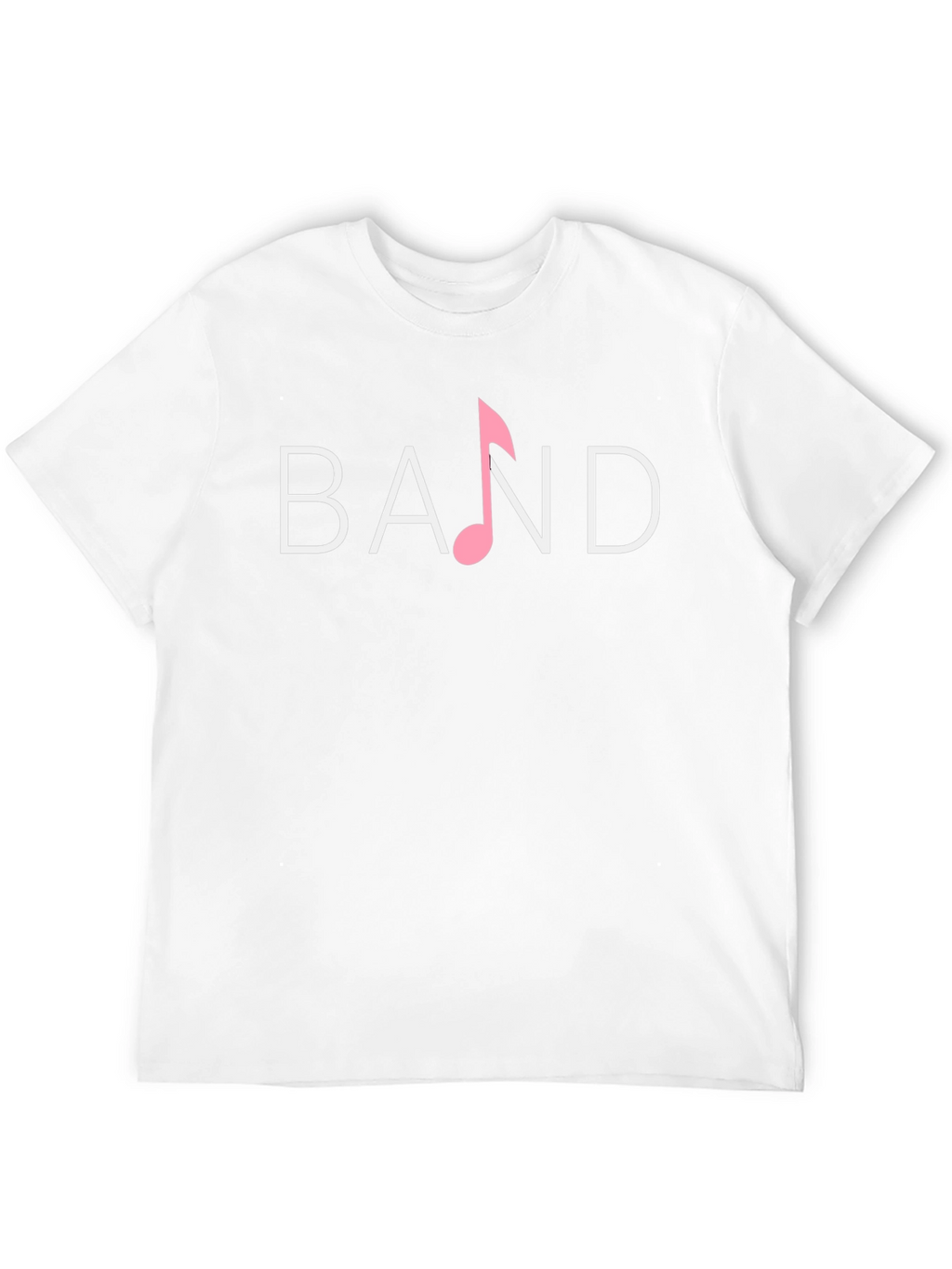 Band Music Note Graphic Tee - Classic Black T-Shirt